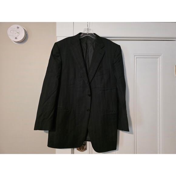 Ermenegildo Zegna Men's Blazer Size 54R US Black Silk Wool Blend Soft - Picture 1 of 10